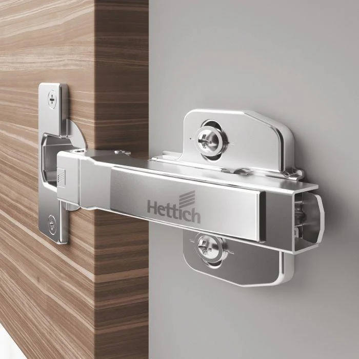 Hettich Onsys 4447i, Silent Hinge - 0 Crank Door Hinges With Mounting Plates & Cover Caps With 10 Years Warranty
